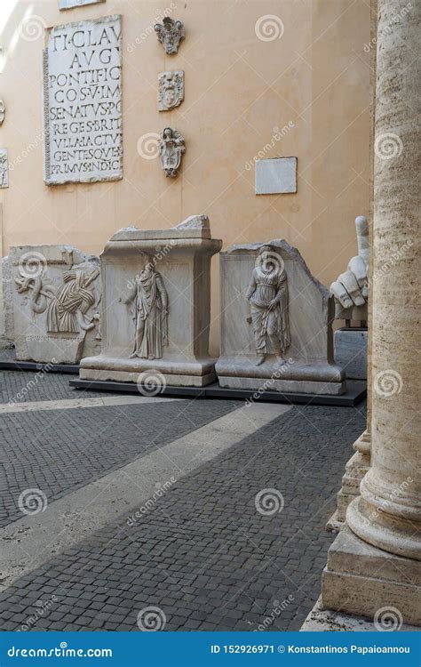 The Courtyard Of The Palazzo Dei Conservatori Part Of The Musei