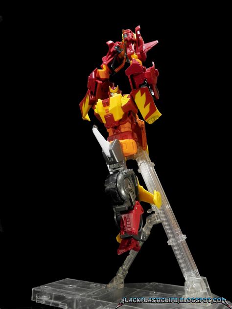 Black Plastic Life Transformers Cloud TFC A Hot Rodimus Pictorial Review