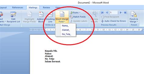 Cara Membuat Mail Merge Di Microsoft Word Mudah USB79