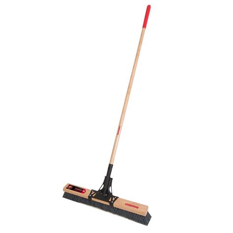 Harper In Easy To Assemble Indoor Push Broom P The Home Depot