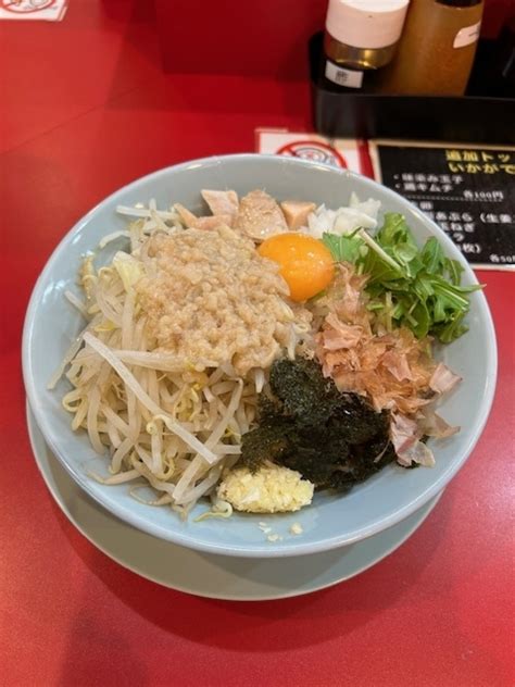 ラーメン大好き・特に家系。 自家製麺 酉＠横浜 まぜそば2回目