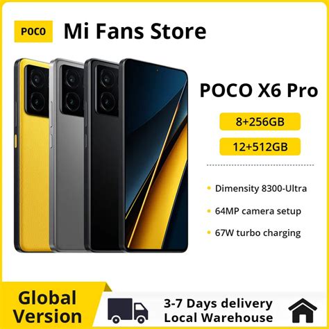 POCO X6 Pro 5G Dimension 8300 Ultra 67W Charging Triple Camera NFC