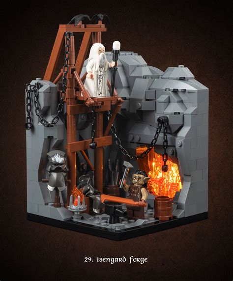 Isengard Forge | Lego genial, Creaciones de lego, El señor de los anillos