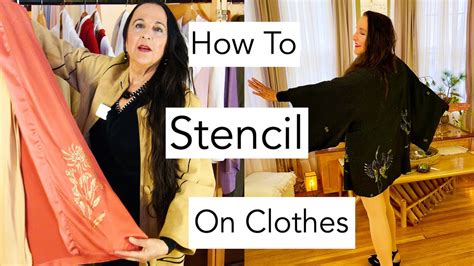 How To Stencil On Clothes And Fabric DIY Fashion Fine Frugal Fast