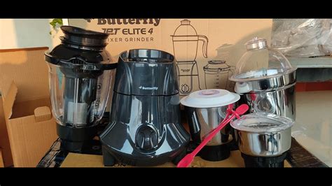 Butterfly Jet Elite Mixer Grinder W Jars Grey Colour Unboxing In