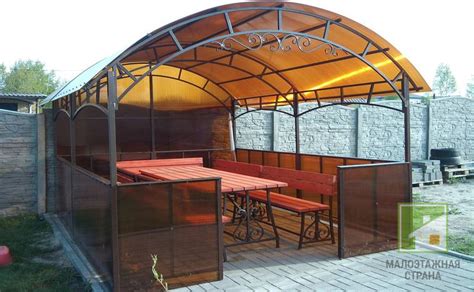 Металлический каркас для беседки