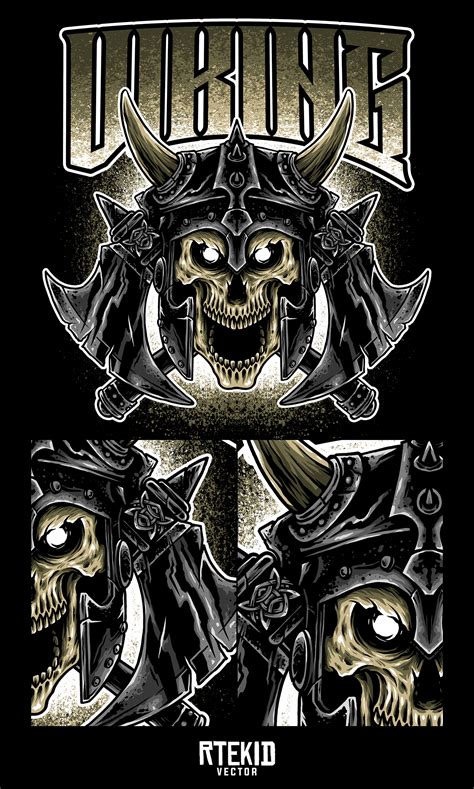 viking skull :: Behance