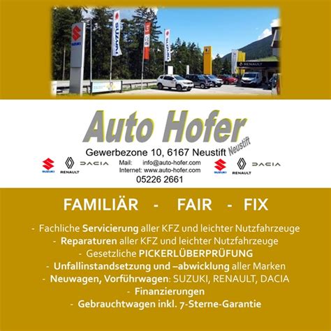 Auto Hofer - Kauft im Ort