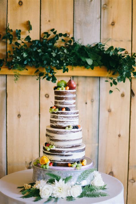 Tiered Naked Cake With Fresh Fruit