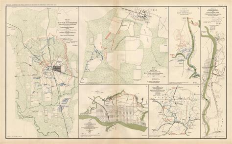 Civil War Atlas Plate 25 Maps Of Battles Of Corinth Iuka Miss And