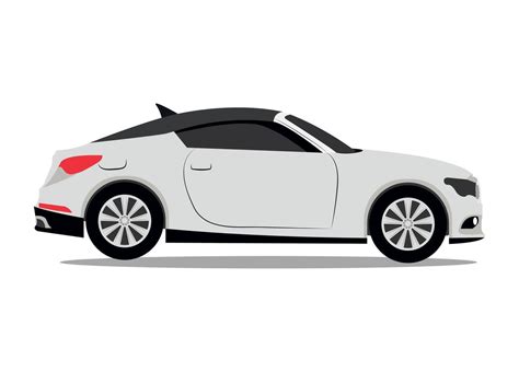 white car isolated on white background 41035565 Vector Art at Vecteezy