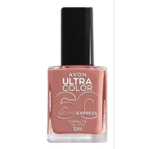 Esmalte Ultra Color 60S Chic Nude Avon Shopee Brasil