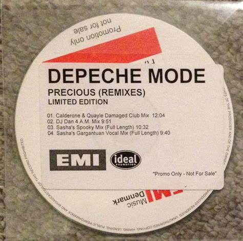 Depeche Mode Precious Remixes Cdr Single Promo Discogs