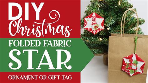 Folded Fabric Star Ornament DIY Christmas Ornaments YouTube