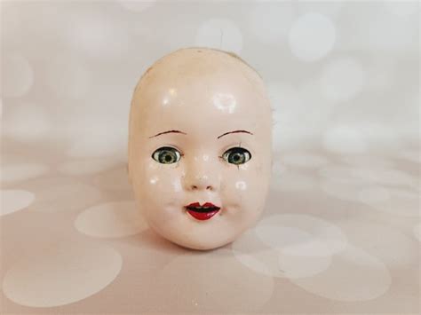 Vintage Composition Doll Head Etsy