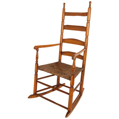 Ladder Back Shaker Rocking Chair At 1stdibs