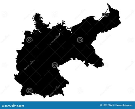 Map Of German Empire Stock Vector Illustration Of Banner 181323449