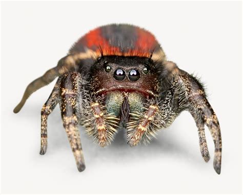 Phidippus Johnsoni Jumping Spider Isolated Free Photo Rawpixel