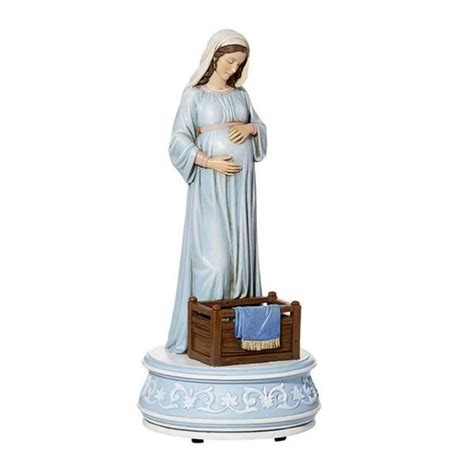 Pregnant Mary Mother Of God Musical Statue Is A Beautiful T For Any