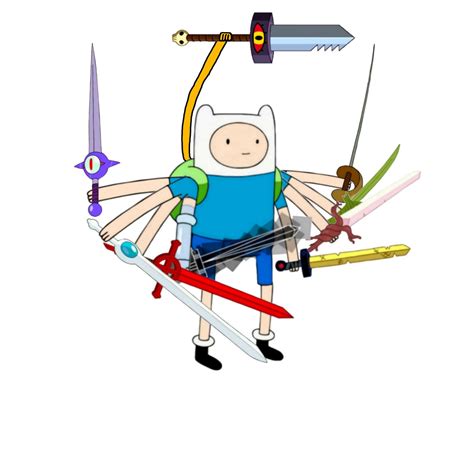 Every day Finn adds a unique sword to his collection. Day 9: The Jake's sword : adventuretime