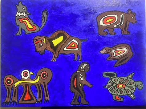 Seven Teachings Painting By Corinne Cloutier Fine Art America