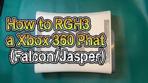 How To Rgh A Xbox Phat Falcon Jasper Youtube