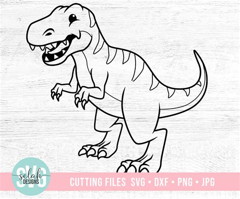 Dinosaur Svg T Rex Svg Dinosaur Clipart Dino Svg Trex Svg Etsy Uk