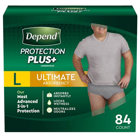 Depend Fresh Protection Plus For Men Size Large Ct Ultimate