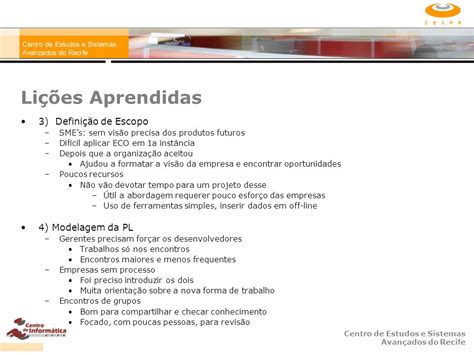 Centro De Estudos E Sistemas Avan Ados Do Recife Software Product Lines