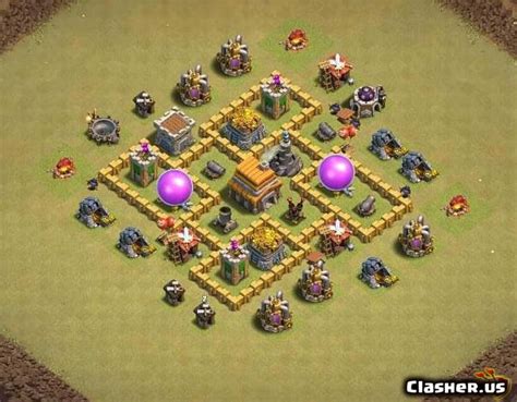 Town Hall 5 Best Base 2021 Best War Base Th5 With Link Anti