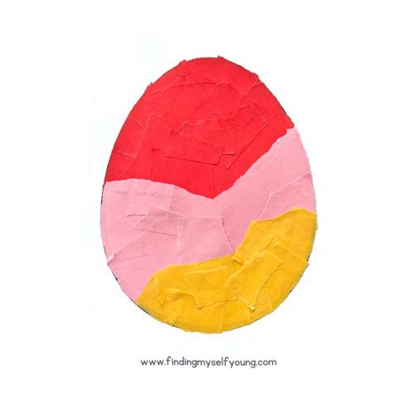 Torn Paper Easter Egg Craft | Finding Myself Young
