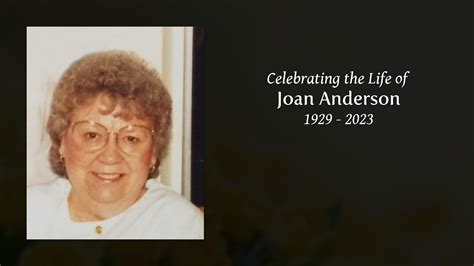 Joan Anderson Tribute Video