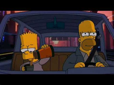 Homer And Bart Simpson In A Car Chill Lo Fi Beats For Relaxing The