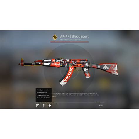 Csgo Skin Ak Bloodsport Minimal Wear Shopee Malaysia