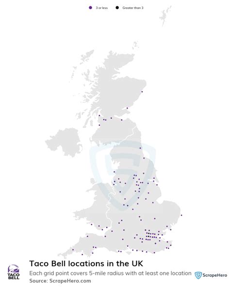 Number Of Taco Bell Locations In The Uk In 2024 Scrapehero