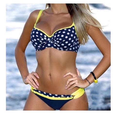 Swim Blue Polka Dot Bikini Poshmark
