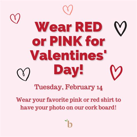 Valentine S Day Wear Red And Pink Day Bamboo Events