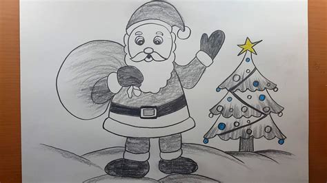 Disegno Di Babbo Natale Molto Facile Come Disegnare Babbo Natale Con