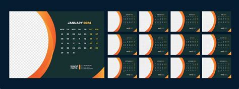 Calendario Muro Calandrar Modelo Vector En Vecteezy