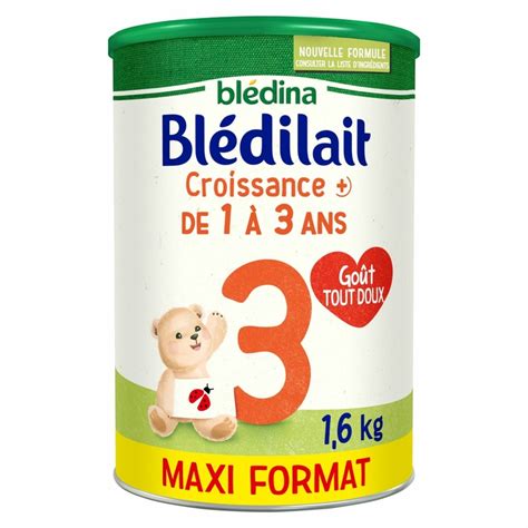 Bledina Lait En Poudre De Croissance Bledilait Boite De G Laits