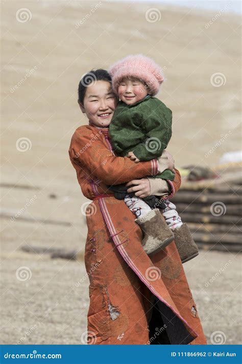 Mongolian Nomad People in Rural Area of Mongolia Editorial Photography ...