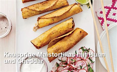 Knusprige Maistortillas Mit Huhn Und Cheddar Gluten Frei Rezepte