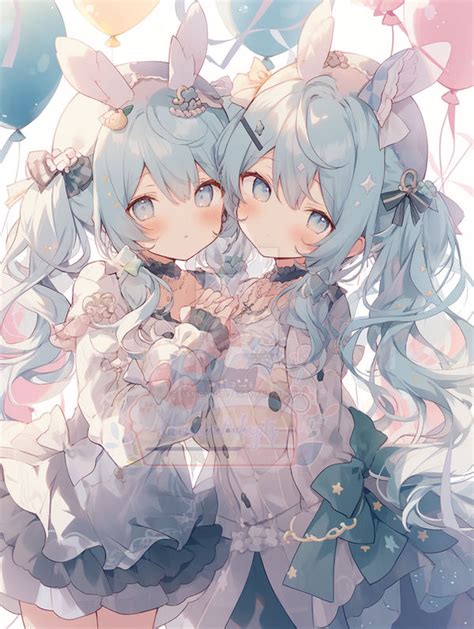 Bunny Twins By Elenicaadopts On Deviantart