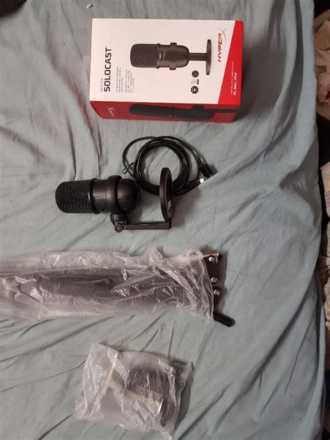 Hyperx Solocast Mic With Boom Arm Stand Audio Microphones On Carousell