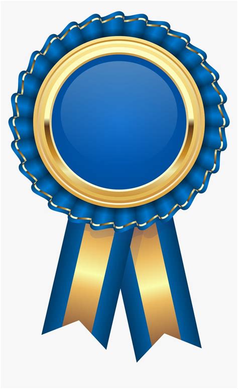 Blue Award Rosette Png Clipar Image 80E Ribbon Png Blue Ribbon Award