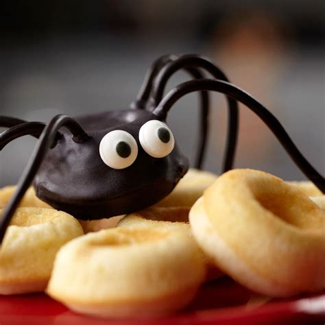 Spider Donut Recipe Surprised Spider Mini Donuts Recipe Mini