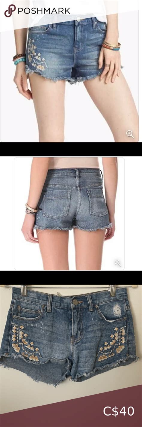 Free People Tulum Vintage Denim Cutoff Shorts Denim Cutoff Shorts