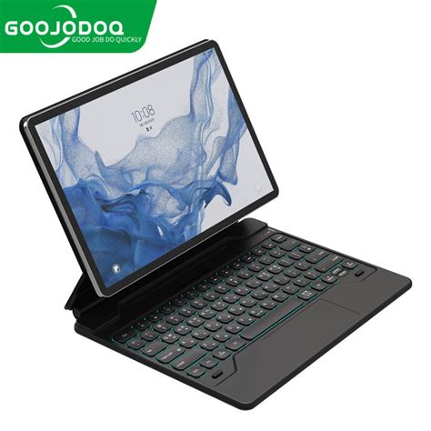 GOOJODOQ For Ipad Keyboard Case For Galaxy Tab S8 S8 Plus S7 FE S7