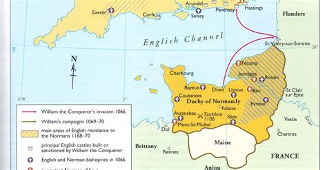 Map of the Norman Conquest of England (Illustration) - Ancient History ...