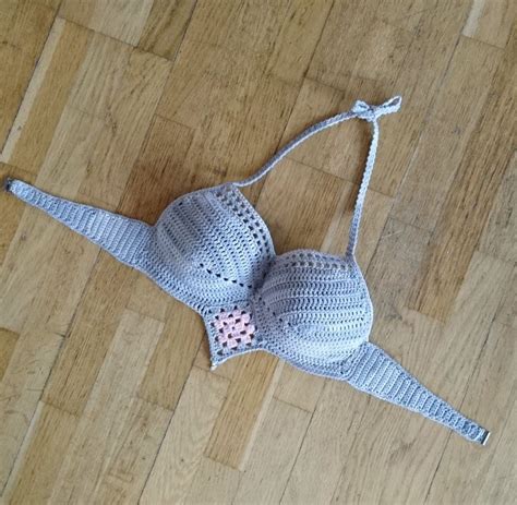 Virkad Bikini Med Mormorsruta Artofit